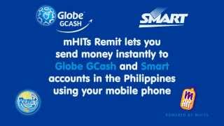 Send Money to the Philippines by SMS using mHITs Remit [upl. by Okimuy]