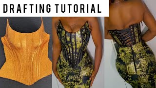 How to Cut and sew an Overbust Corset with a Trendy Neckline Style [upl. by Fogel]