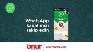 Onur Market artık WhatsAppta [upl. by Niwdog436]