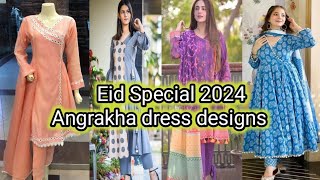 Angrakha style dress ideas 2024  summer dress design 2024  eid special angrakha designs  2024 [upl. by Teragramyram]