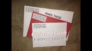 Tutorial Christmas Address Labels using Cricut Pens [upl. by Kelvin195]