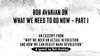 Bob Avakian On What We Need To Do Now  Part 1 [upl. by Ramas]