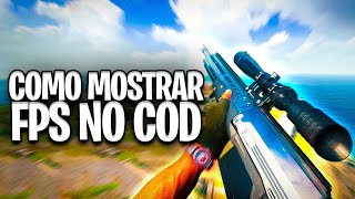 COMO MOSTRAR FPS NO COD WARZONE 20 [upl. by Marjory704]