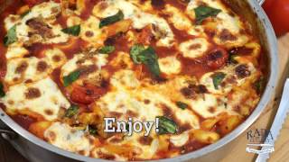 Tortellini Caprese Skillet Dinner Recipe  RadaCutlerycom [upl. by Aeslahc]