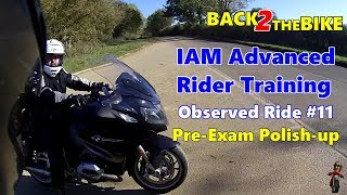 IAM Advanced Rider Training  Observed Ride 11 [upl. by Brice]