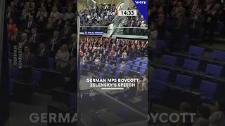 United against Putin Farleft farright MPs absent as Zelensky addresses German parliament [upl. by Angadresma]