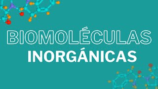 Biomoléculas inorgánicas CLASIFICACIÓN Y FUNCIÓN [upl. by Layla]