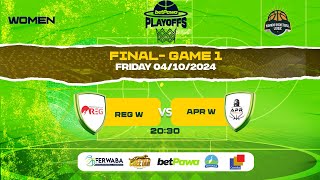 🏀 betPawaPlayoffs 2024 WOMEN  FINALS GAME 1🏆 REG W BBC vs APR W BBC [upl. by Ariahay]