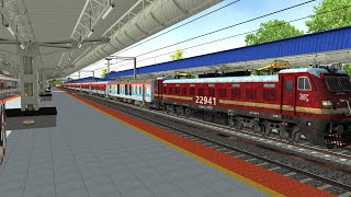 12230 Lucknow mail Express  Night Journey With High graphics  Msts [upl. by Nosrac5]