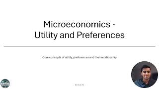 1 Advanced Microeconomics Introduction to Preferences and Rationality [upl. by Weston]