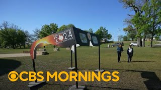 Small Texas city in the solar eclipse path of totality prepares for massive crowds [upl. by Curran]