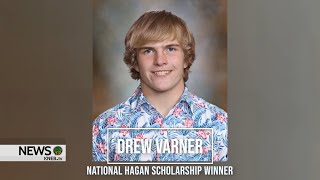 Hemingfords Drew Varner Receives 15000 Annual Hagan Scholarship [upl. by Duggan]