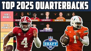 Top 2025 QUARTERBACK Tiers 20  NFL Draft Prospects [upl. by Semela]