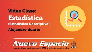 Estadística Estadística Descriptiva Alejandro Duarte [upl. by Erusaert638]