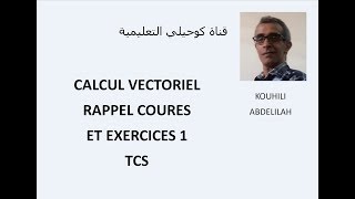 Le calcul vectoriel TRONC COMMUN partie 1 [upl. by Sanalda]