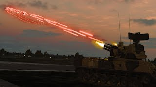 Tunguska Firing 4200 RPM  A10  Air Defense  Simulation  DCS World [upl. by Tteltrab]