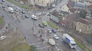 UK Englands A Deliveroo Driver Heading Down Easton Towards IKEA StoreTrucks Trailers Vans Cars [upl. by Drabeck233]