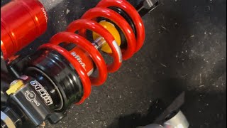 Zx4rr Bitubo suspension install [upl. by Cnahc]