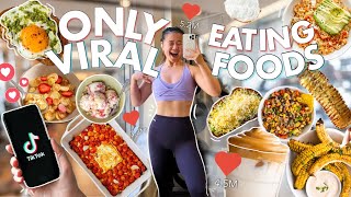 Eating Viral Foods  Doing Viral Workouts for a Week Ive NEVER used TikTok  Is TikTok TOXIC [upl. by Ylagam]