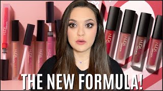 Huda Beauty NEW Liquid Matte UltraComfort TransferProof Lipstick 8 Shades  Swatches  Part 1 [upl. by Suhsoj769]