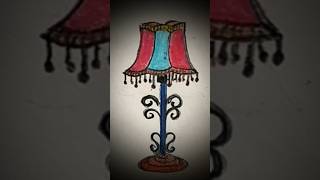 How to draw lamp shade step by step easy lampshade drawing table lamp drawing short [upl. by Emmalynn72]