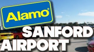 ALAMO CAR HIRE  SANFORD AIRPORT ORLANDO  COLLECTION amp DROP OFF [upl. by Allegna]