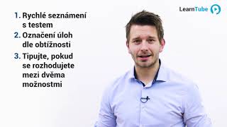 SCIO  OSP  VERBÁLNÍ ODDÍL  LEKCE 2 Strategie stihněte toho co nejvíc  Tomáš Ficza 💙 LearnTube [upl. by Dowd593]