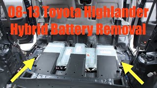 0613 Toyota Highlander Hybrid Battery Removal How To Guide RX400h [upl. by Three]