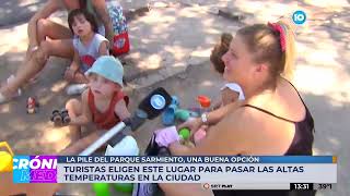 La pile del Parque Sarmiento una buena opción para pasar la ola de calor [upl. by Shaner]