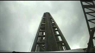 Typhoon Roller Coaster Front Seat POV Bobbejaanland Belgium [upl. by Brigham708]