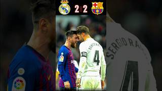 Real Madrid 🆚️ Barcelona 22 Epic Match Highlights football shorts ronaldo messi futbol [upl. by Melba]