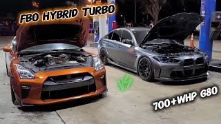 Fbo Upgraded turbo R35 Gtr VS 700hp Fbo e85 tune BMW G80 M3 [upl. by Novyat364]