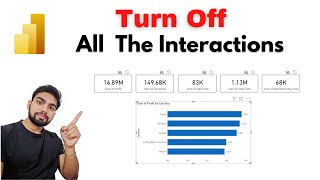 How To TURN OFF all the Visual INTERACTIONS at once in POWER BI [upl. by Gehman407]