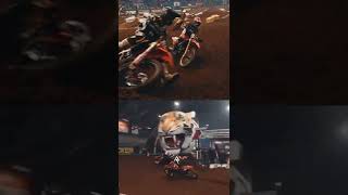 Lance Kobusch and Heath Harrison crash at Kicker Arenacross in Oklahoma City [upl. by Alden]