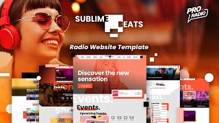 Best Radio Website Templates Sublime Radio [upl. by Debby458]