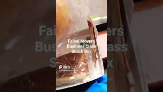 Whats in Faisal movers business class snackbox viral youtubeshorts travel [upl. by Heti]