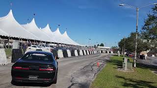 2024 Dodge Hemi Thrill Experience Hell Cat burn out and sound check Mecum Kissimmee [upl. by Ryder]