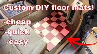 How To Make Custom Floor Mats For Any Car [upl. by Eiramanel]