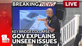 LIVE Governors Key Bridge collapse briefing  wbaltvcom [upl. by Fulviah]