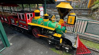 Storytown Train at Six Flags Great Escape • Full Train Ride • June 2024 [upl. by Llednar]