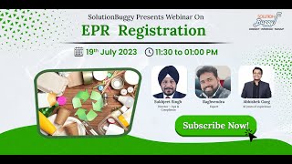 Webinar on EPR Registration by SolutionBuggy [upl. by Meri587]