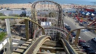 Cyclone front seat onride HD POV Luna Park Coney Island NYC [upl. by Hsirehc]