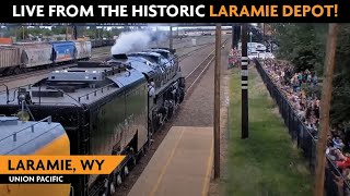 Laramie Wyoming USA  Virtual Railfan LIVE [upl. by Enelram865]