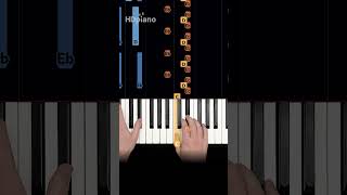 4 notes  EASY piano part 😈😈 pianotutorial shorts [upl. by Htidirrem]