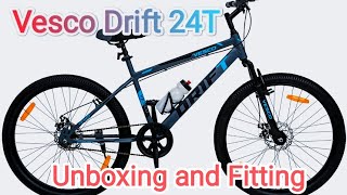 Vesco Drift 24T MTB Cycling Unboxing and Fitting cycling unboxing review [upl. by Oretos]