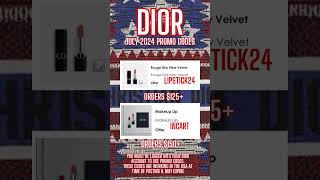 JULY 2024 Dior Promo Codes 🎉  diorbeauty diorpromocodes beauty luxurybeauty [upl. by Tnarud827]