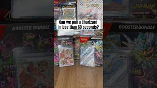 60 seconds to pull a Charizard Let’s go Paldean Fates pokemon pokemontcg [upl. by Vance]