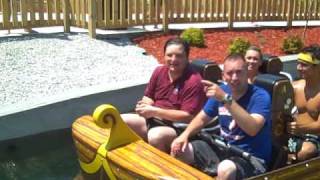 European Coaster Clubs Justin G rides Pilgrims Plunge at Holiday World [upl. by Daphna]