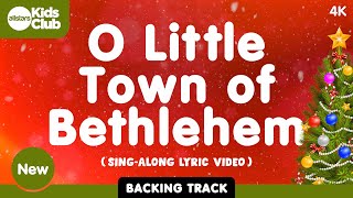 O Little Town Of Bethlehem Backing Track 🎄 Christmas Carols amp Songs for kids choirs schools [upl. by Thalia]