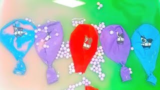 Making slime with funny balloons  slime balloon 11 [upl. by Nalyk478]